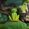 Mini Frog Figurines Resin Micro Landscape Decoration Garden Frog Ornament  Home Decoration