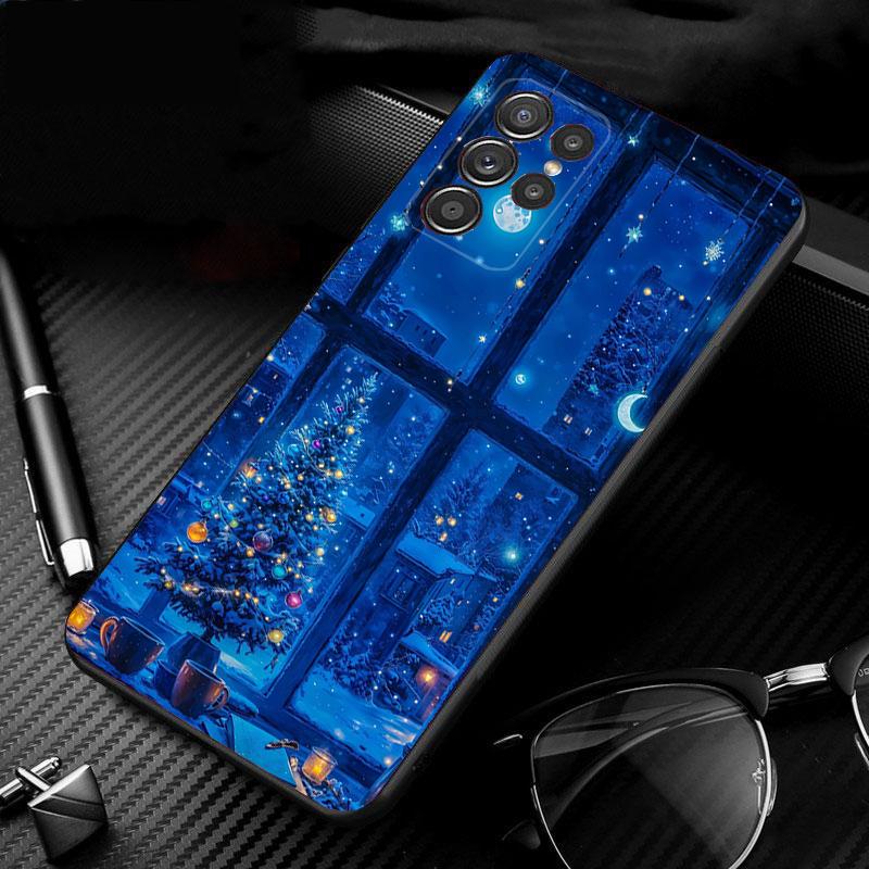 Merry Christmas Tree Phone Case For Samsung Galaxy S25 S24 S23 S22 S21 Ultra S24 S23 S22 S21 S25 Plus S24 S25 FE