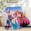 1pc Flannel Ice Princess Elsa and Anna Magic Heart Glow Throw Blanket Suitable for Bed Sofa Gift