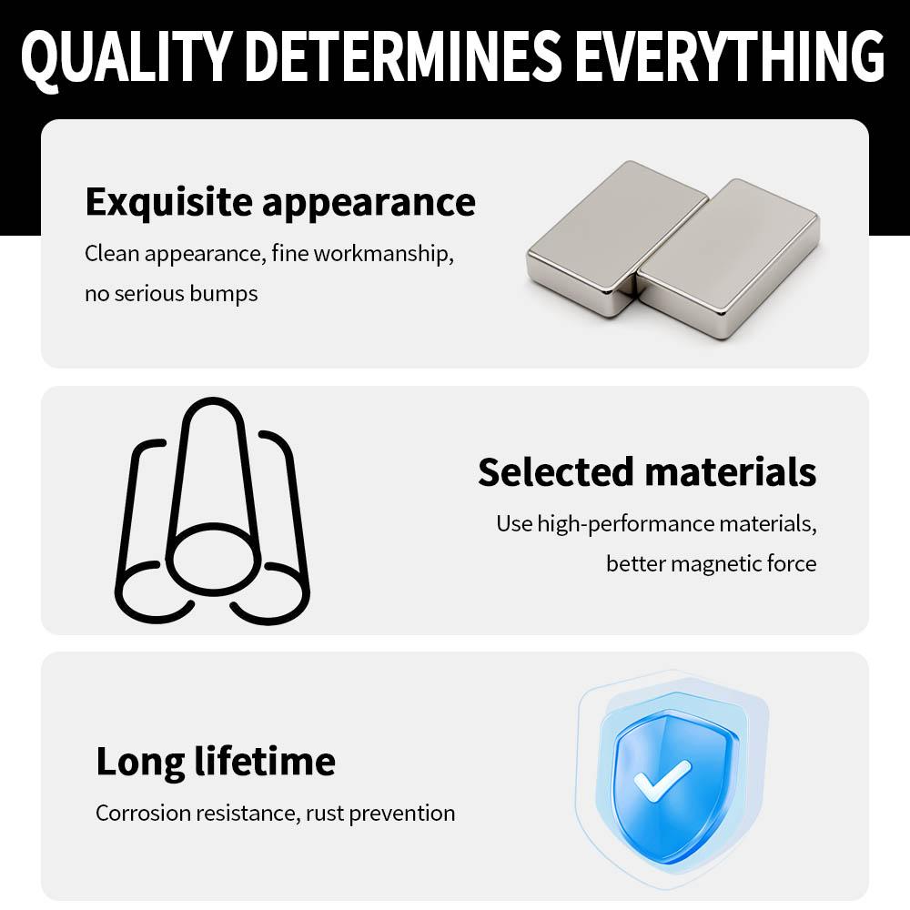 40x25x10mm Powerful Neodymium Magnet N35 NdfeB Permanent Magnetic Imanes Block Super Strong Fridge Magnets DIY