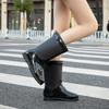 Fashion Snow Women's Shoes Candy Color Women's Rain Boots Non-slip Rain Shoes Medium Tube Water Shoes Kitchen Waterproof Glue Shoe Cover Shoes