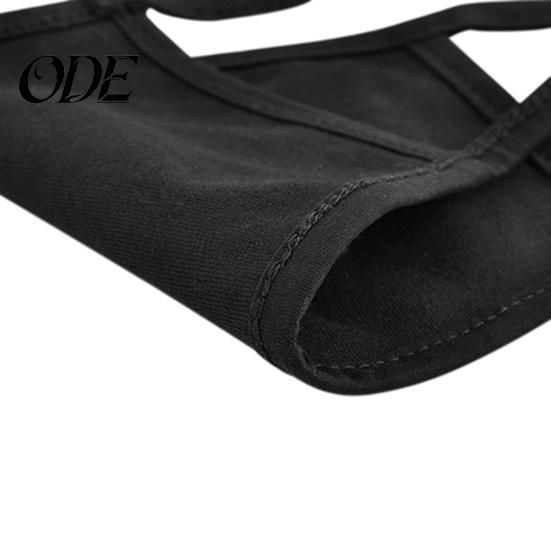 Unisex Μαύρη Χαριτωμένη Αρκούδα Βαμβακερή Μάσκα Στόματος Προσώπου Αναπνευστήρας για Ποδηλασία Αντι-Σκόνη