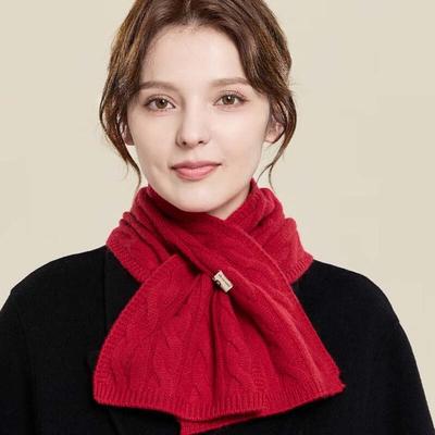 Women's Cross-Knit Wool Scarf WH046