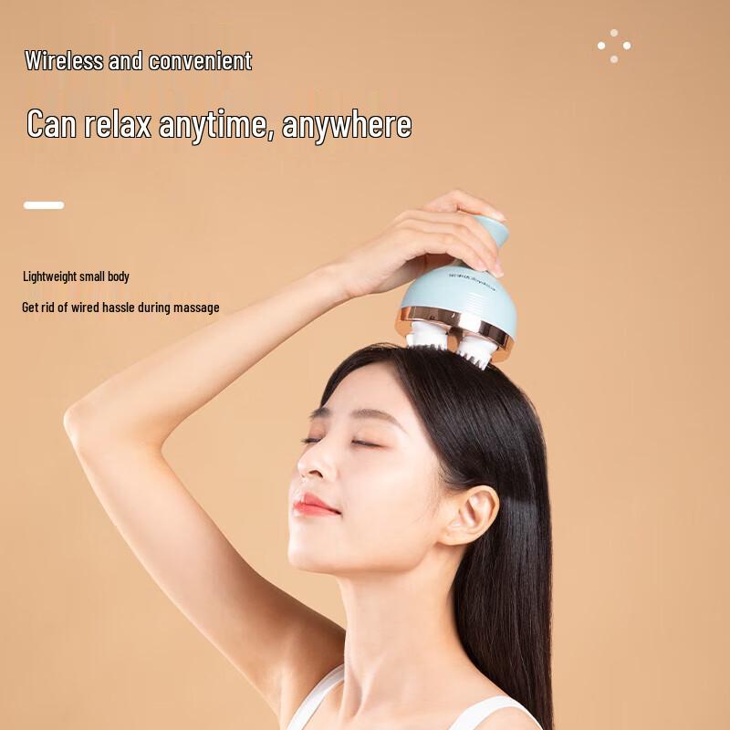 Royalstar Wireless Silicone Head Massager CN Plug (adapter Included)