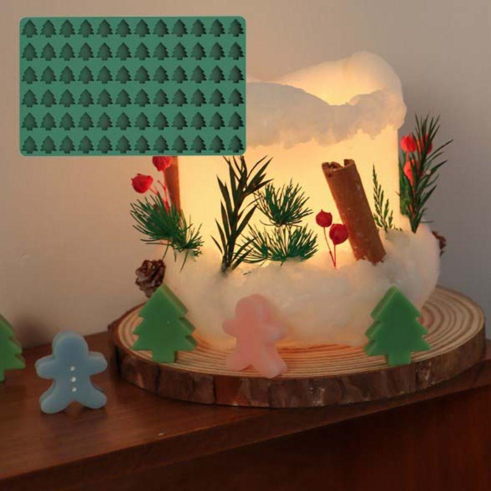 DIY Christmas Silicone Molds Non-Stick Dog Snacks Molds Soft Xmas Tree Candy Molds  Cookies