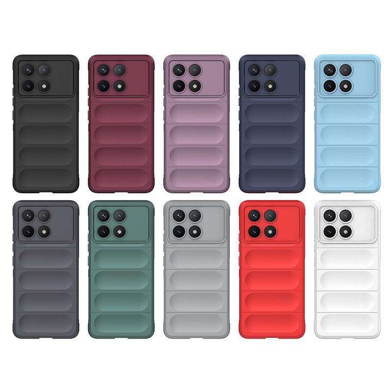 For Xiaomi Poco X6 Pro 5G Back Cover Case Soft Silicone Anti-fall Shockproof Phone Funda Cases
