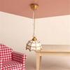 1/12 Scale Dollhouses Chandelier Vintage Gold Ceiling Light for Dollhouses Bedroom and Study Area Scene Display Furniture