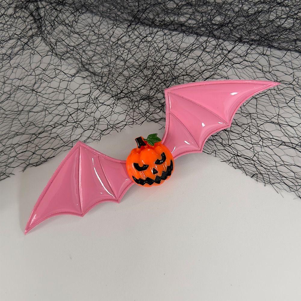 4PCS Cosplay Halloween Hairpin Resin Bat Duckbill Side Clip Punk Bat Wings Hair Clip  Festival Gifts