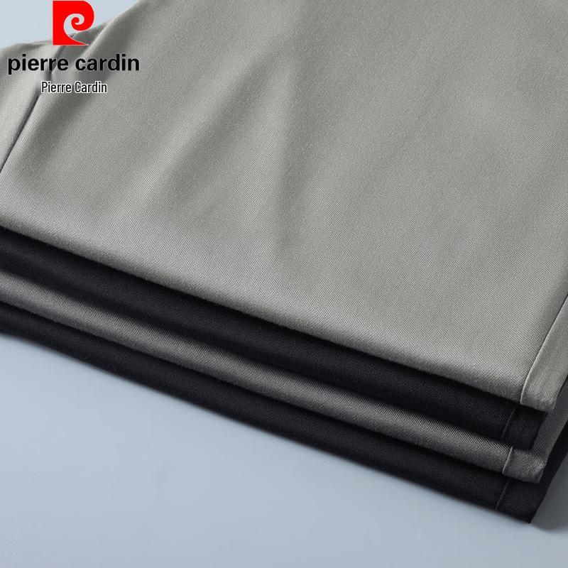 Pierre Cardin Summer Silk Blend Wrinkle-Free Straight-Leg Suit Pants