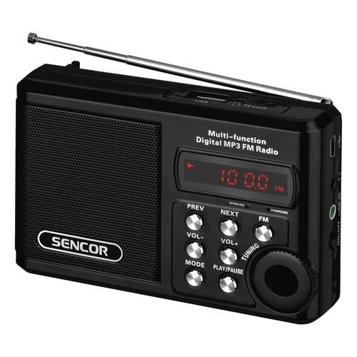 Récepteur radio - Sencor - SRD 215 B - FM 88-108 MHz - Analogique - 2W RMS