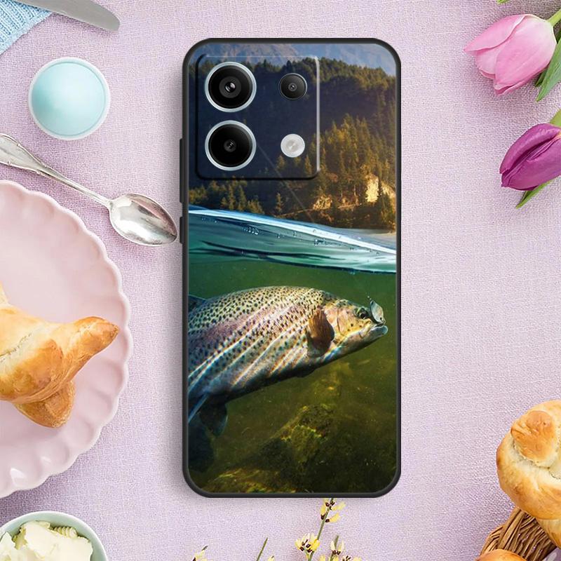 Forellen-Fischerei-Hülle Für Xiaomi Redmi Note 14 13 9 10 11 12 Pro 12S Hülle Für Redmi 15C 15 13C 12C 14C 10C
