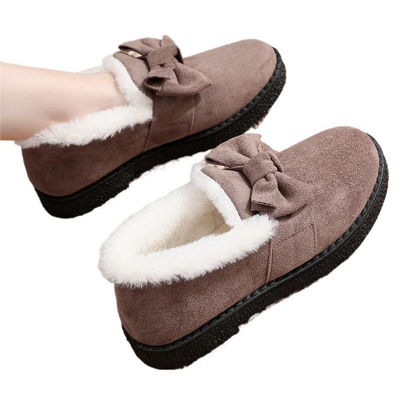 2025 nouvelles chaussures d'hiver Doudou en coton bottes de neige en velours pour femmes antidérapantes version coréenne chaudes bottes en coton épaissies polyvalentes pour femmes