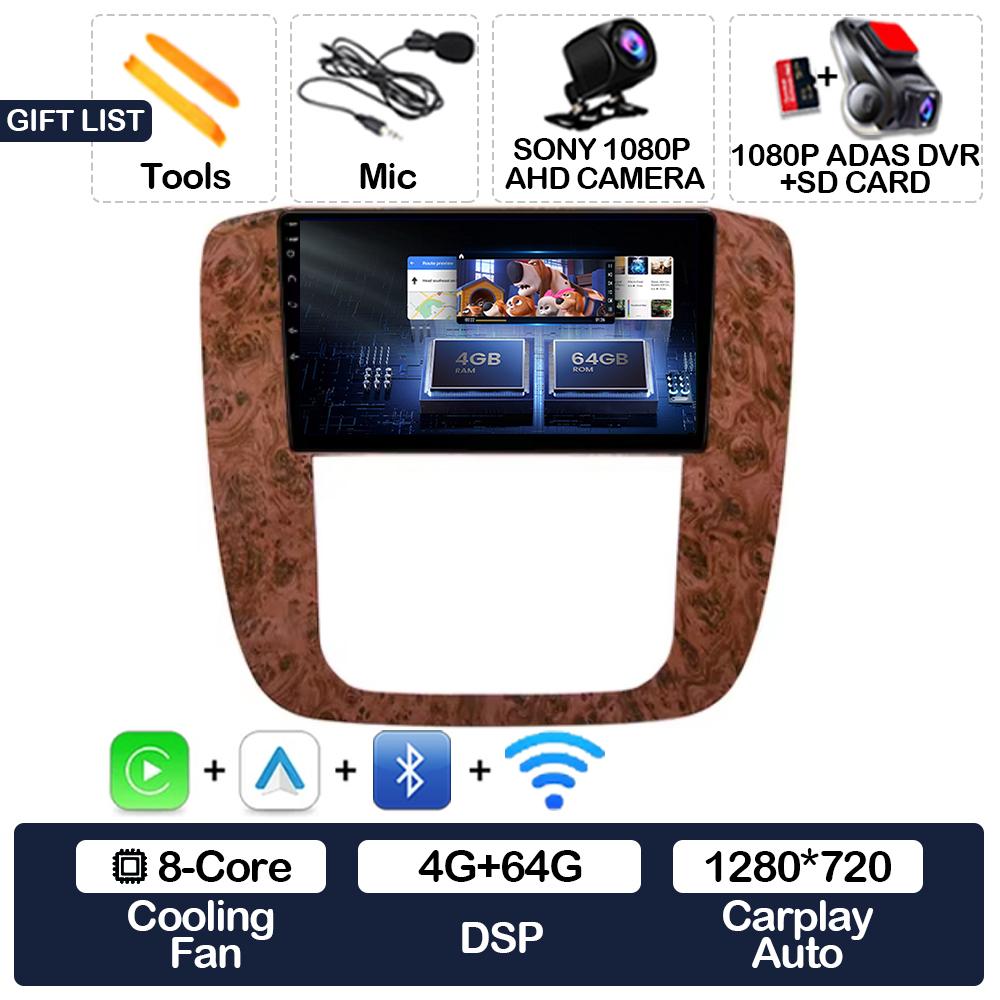 KLNOV1 Android 15 Carplay Auto Car Radio For GMC Yukon Chevrolet Tahoe Suburban 2008 - 2012 Multimedia Stereo Video Player NAVI GPS 4G