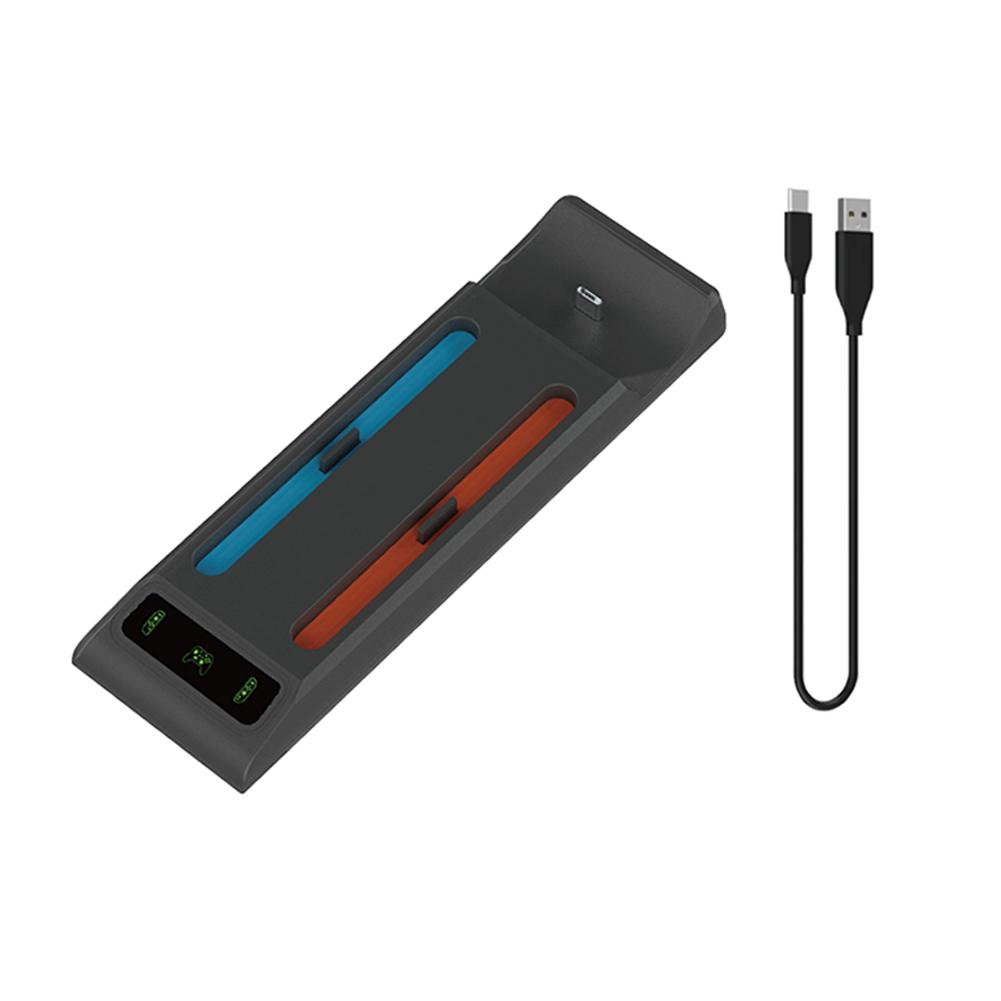 

Док-станция 3-в-1 для зарядки для Switch 2, мини-зарядное устройство для левого и правого контроллеров со светодиодным индикатором