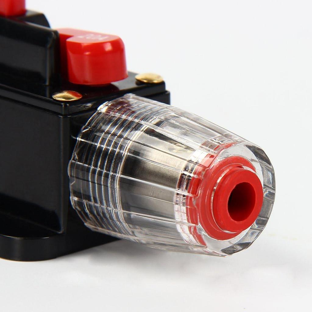 Interruttore automatico per auto in linea da 12 V-24 V CC Interruttore di ripristino manuale Fusibile audio 20 A/30 A/40 A/50 A/60 A/80 A/100 A