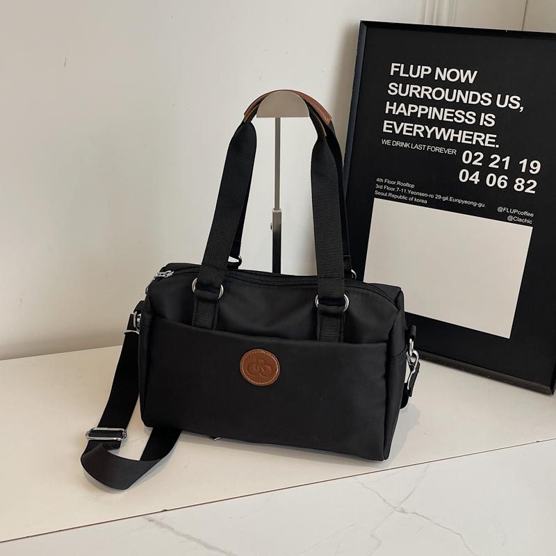 Large Capacity Tote Bag Women's Solid Color Handbag Commuter Shoulder Crossbody Bag