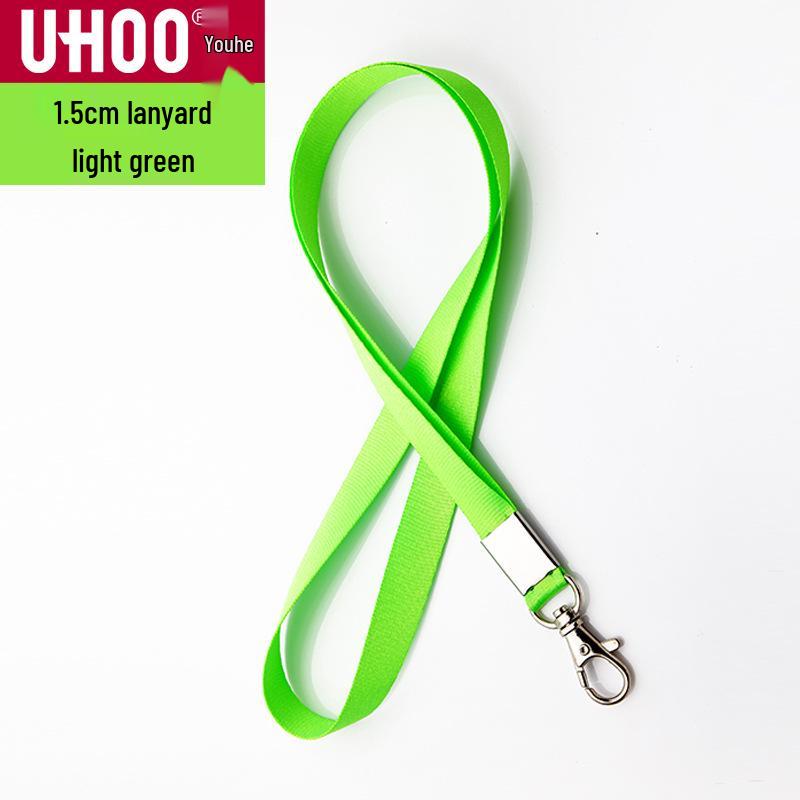 

1.5cm Polyester Heat-Transfer Lanyard with Metal Lobster Clasp for ID Cards and Badges светло-зеленый