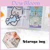 A6 Size File Folder Organizer Waterproof Transparent Document Bag Office School