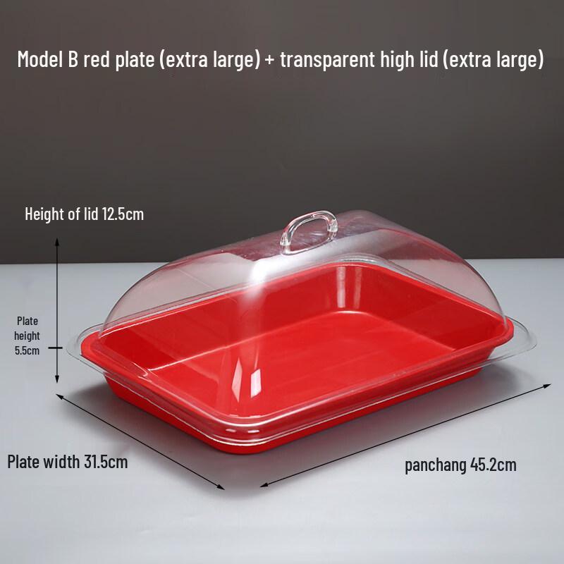 Jingbaodi Commercial Melamine Display Tray with High Lid