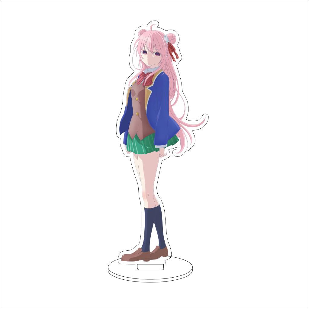 16CM Anime Happy Sugar Life Cosplay Ornaments Matsuzaka Satou Koube Shio Koube Asahi Acrylic Stand Figure Stand Halloween Gifts