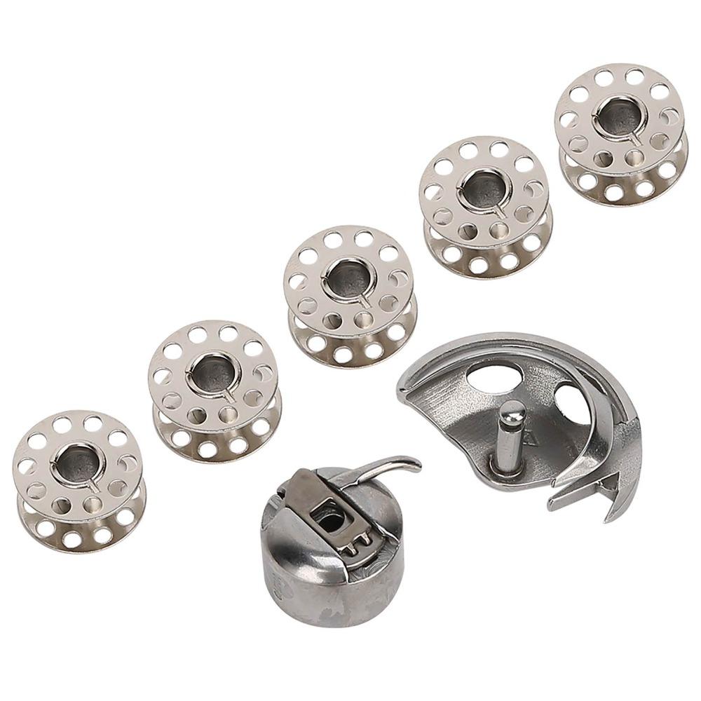 7 Stück Eisen Nähmaschinen Spulen Kompatibles Set Nähmaschinen Greifer Maschinen im alten Stil