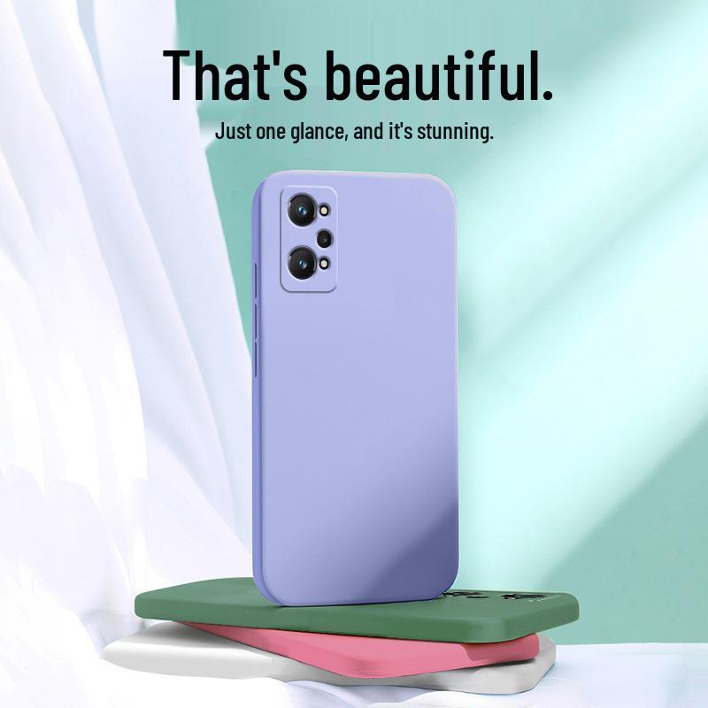 Realme GT2 Liquid Silicone Phone Case - RMX3310 5G Model, Straight Edge Design.