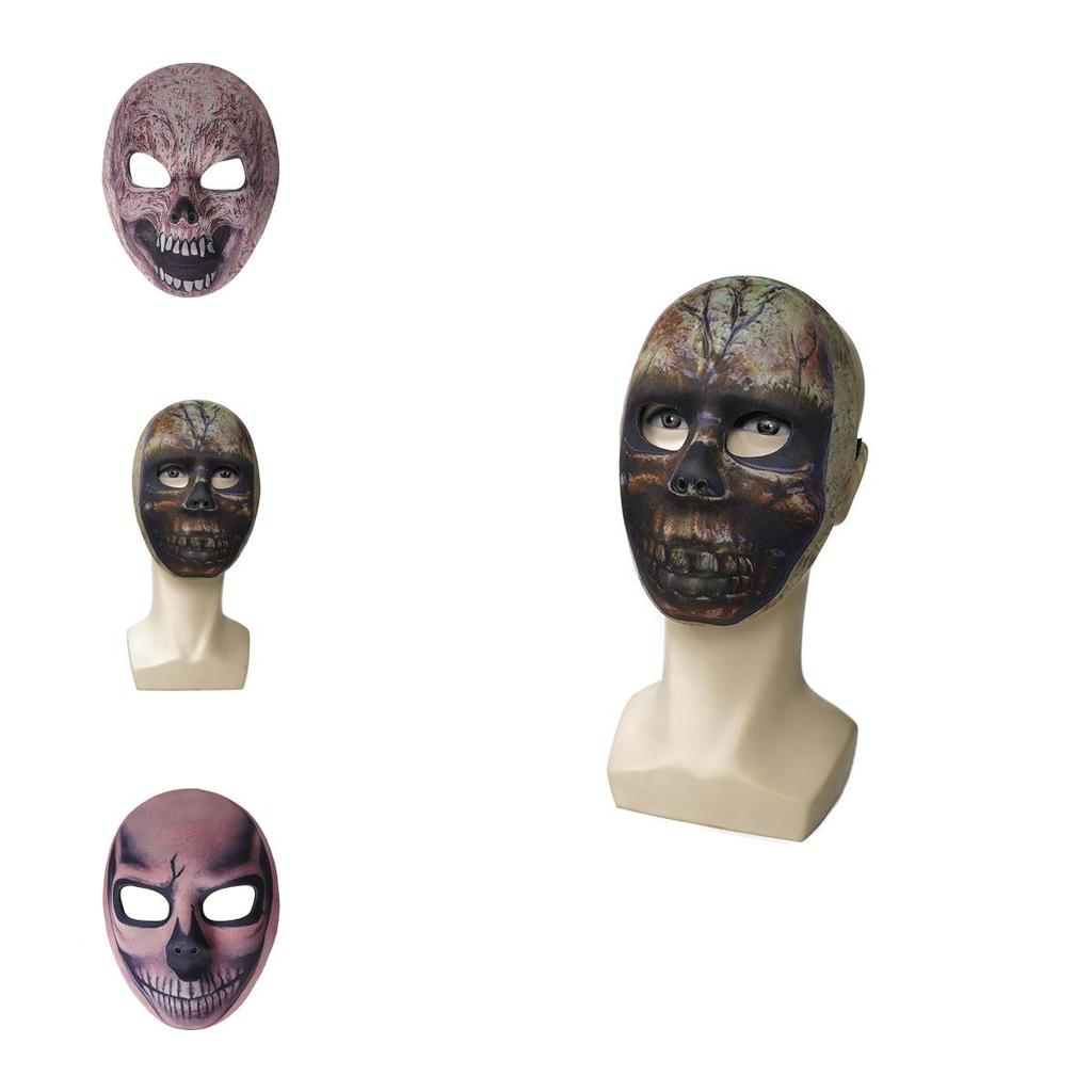 Halloween Costume Mask Material With Spooky Skull Designs For Costume Events And Stage Shows