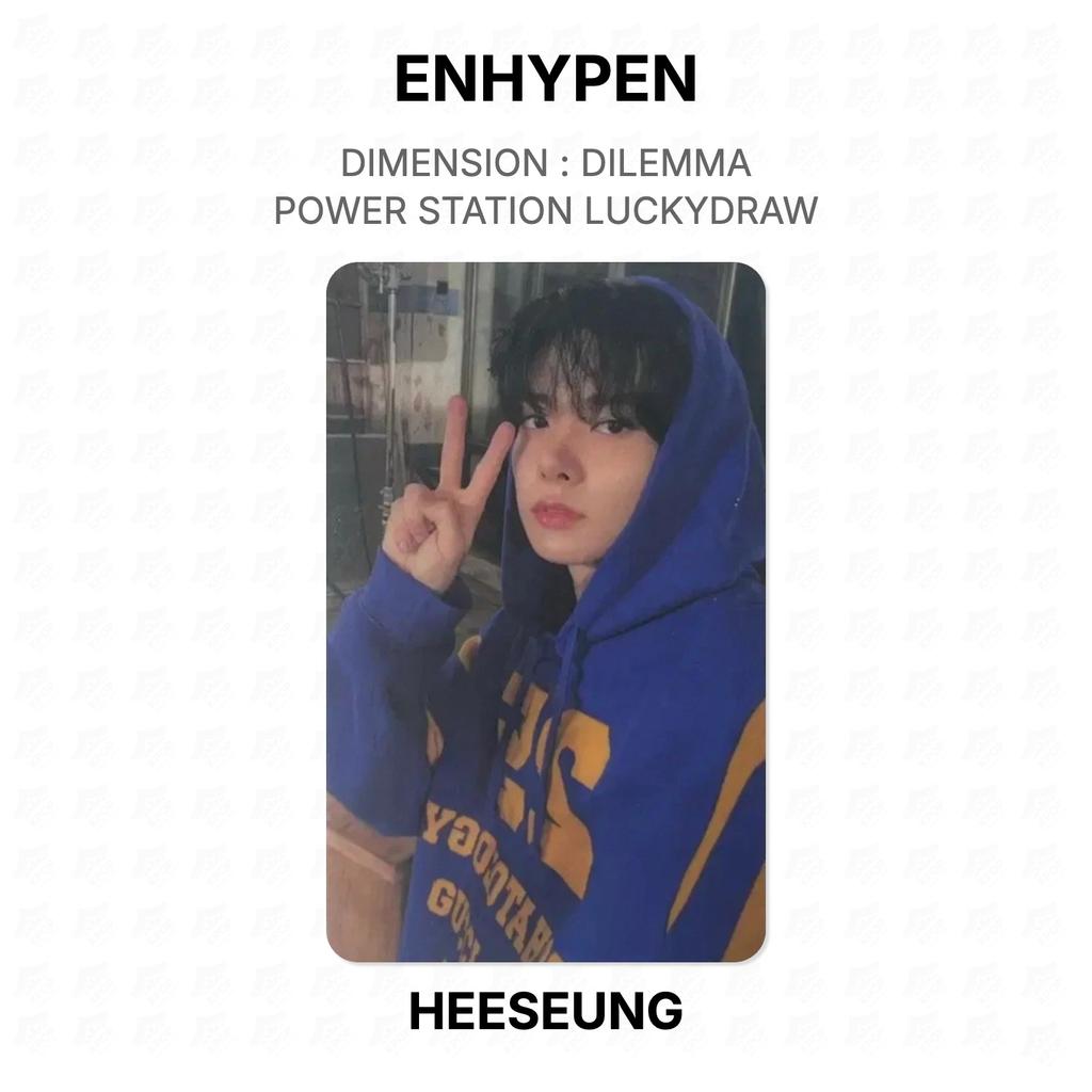 ENHYPEN DIMENSION : DILEMMA POWER STATION LUCKYDRAW Official Photocard