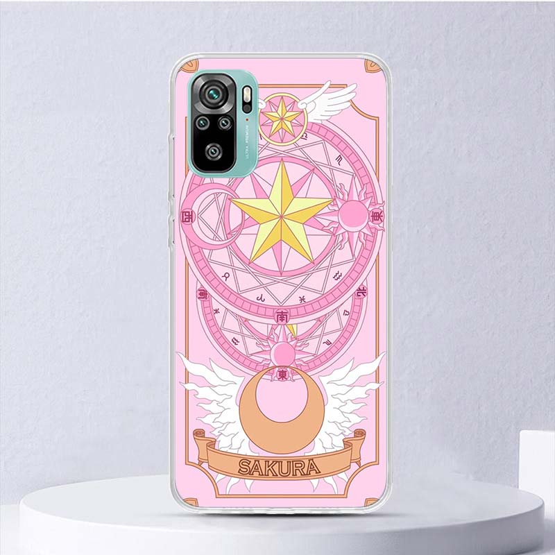 CardCaptor Sakura Anime Soft Case For Xiaomi Redmi Note 14 13 12S 11S 10S 12 Pro Plus Phone Cover 11 10 11E 11T Note14 Shell Coq