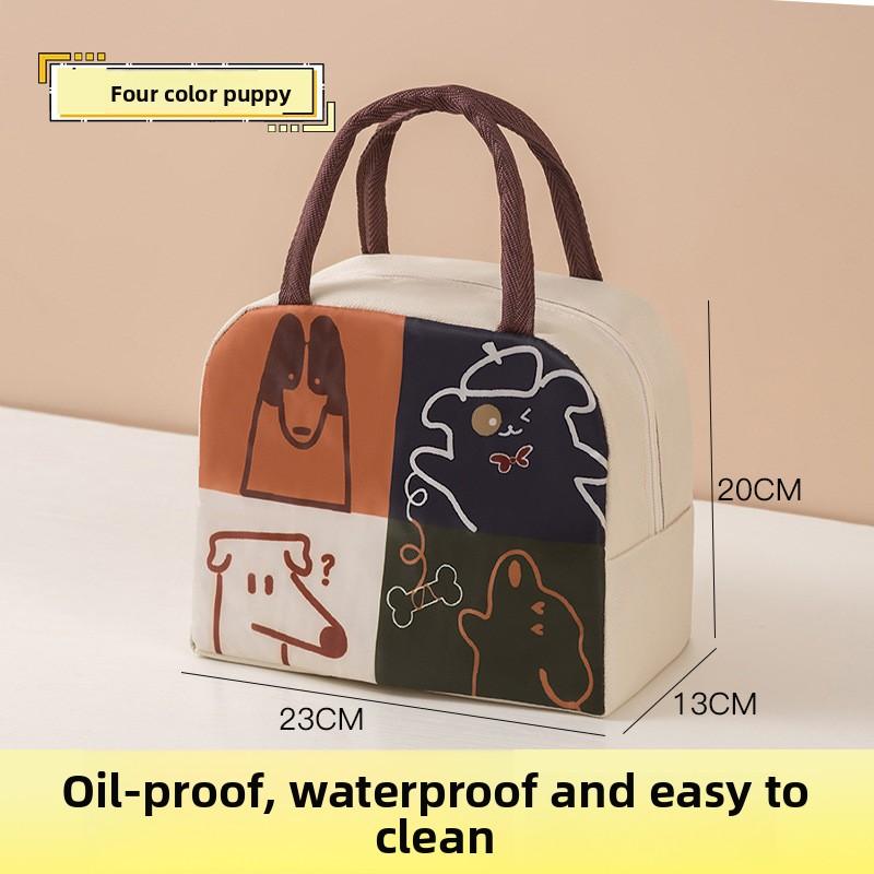 Non-Woven Fabric Insulated Bag Lunch Tote Bag Lunch Bag Lunch Bag Student Tote Lunch Storage Cartoon Bento Bag