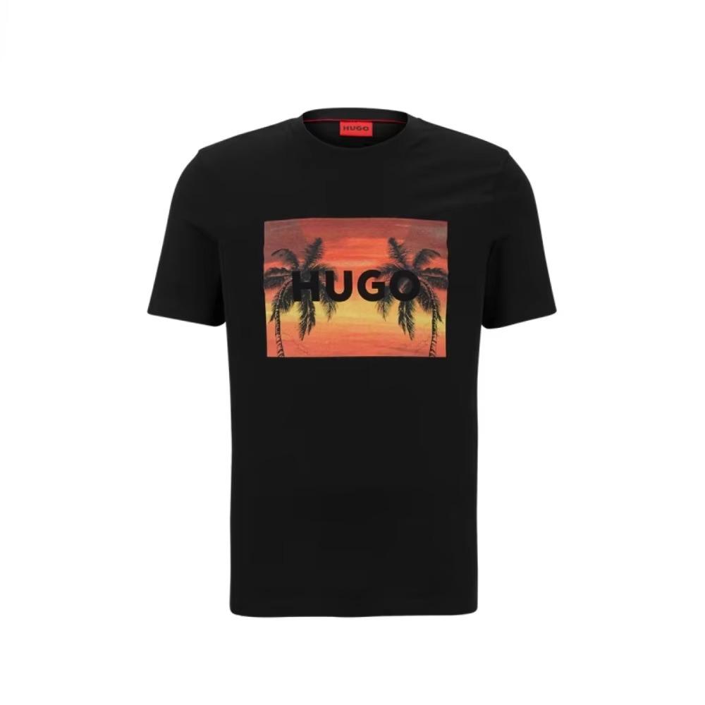 Hot Sale Summer Men Women T Shirt Designer Trend Tee HUGO Print Short Sleeve Cotton Tshirt Brand T-shirt Oversized Top Clothing