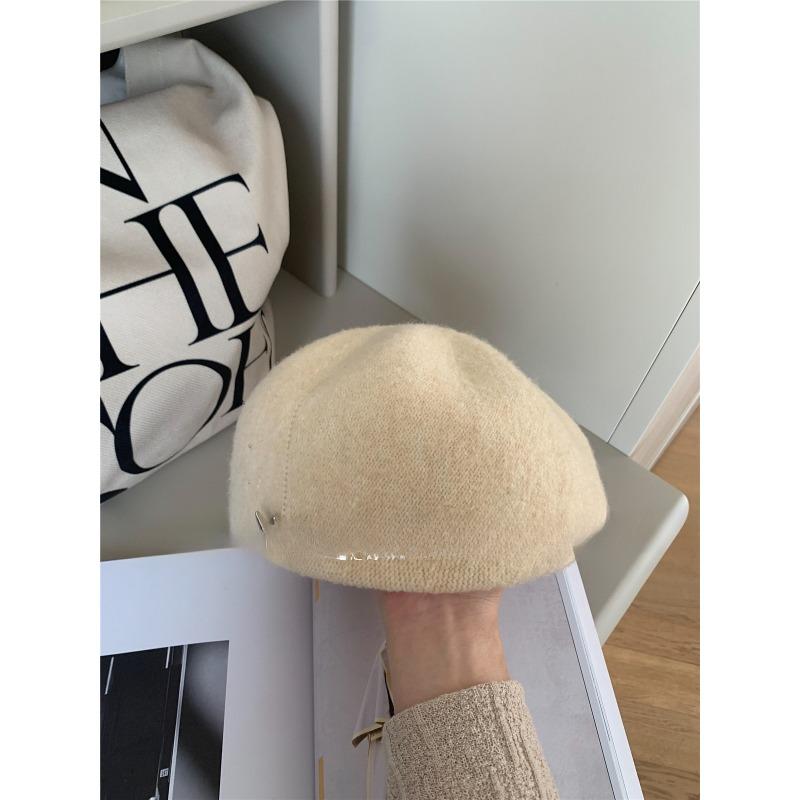 Big Head Beret Women's Autumn and Winter Face Showing Small Retro Japanese Painter Hat Korean Version Versatile Forward Hat