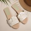 2025 New Summer Solid Color Flat Sandals 2025 Open Toe Outdoor Slippers Beach Women's Shoes Plus Size Zapatos De Mujer Slides