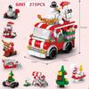 Calendario dell'Avvento Set di Blocchi da Costruzione di Natale Giocattoli di Natale include Babbo Natale Treno Casa Blocchi Regalo per Bambino Ragazzo Ragazza