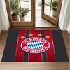 Bayern Munich Design Crystal Velvet Rug Soft Decorative Mat for Bedroom Entrance