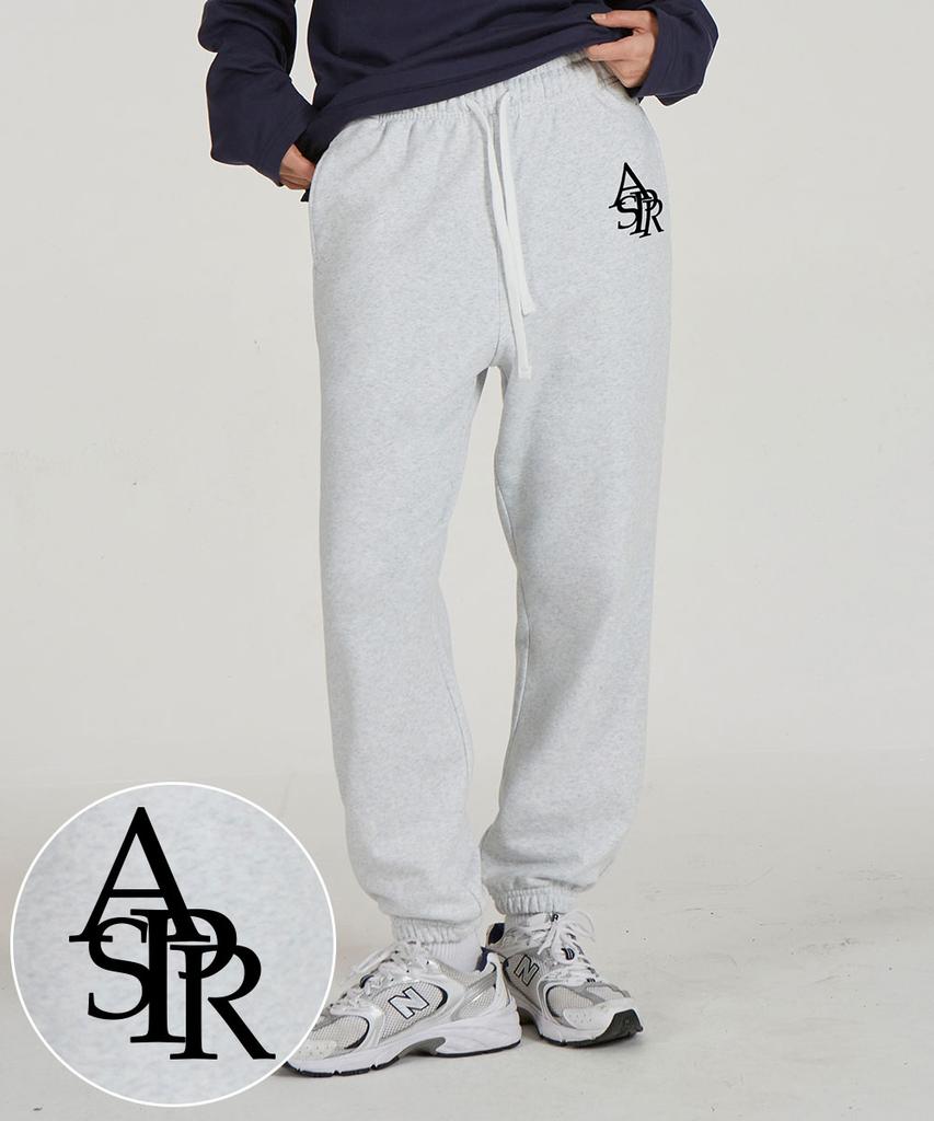 ASTRAL PROJECTION Symbol Logo Comfortable Training Sweat Jogger Pants_White Melange