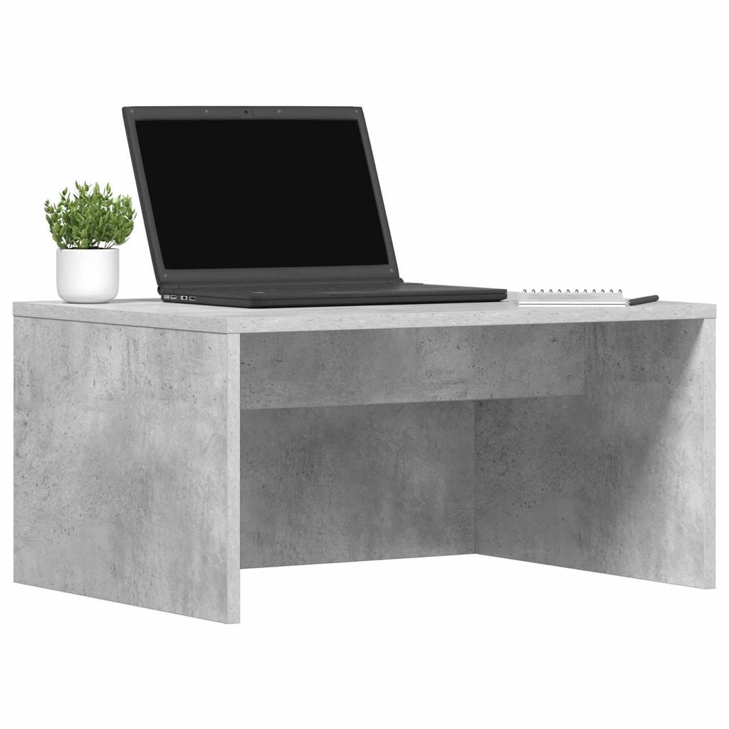 Wall Mounted Desk Concrete Grey 60 x 45 x 30 cm Particleboard