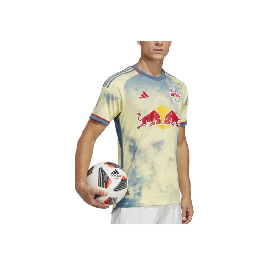 Adidas Maglia Autentica Home New York Red Bulls 23/24 Pearl Citrine Uomo Streetwear HI1869