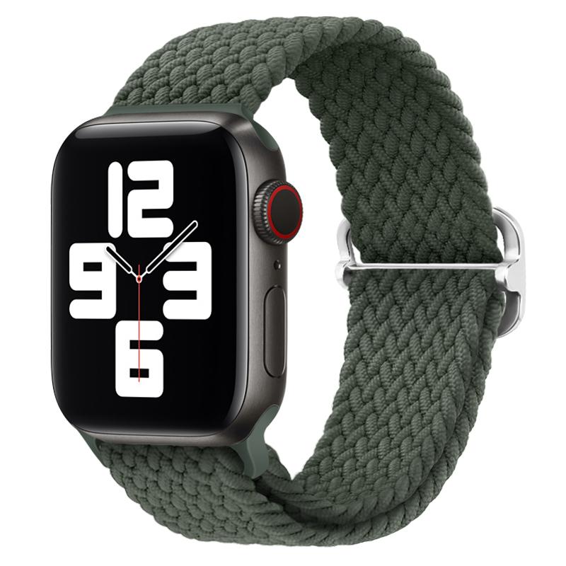 Braided Loop Strap for Apple Watch Band 44mm 40mm 49mm 45mm 41mm 46mm 42 38mm Nylon Bracelet iWatch Series Ultra 10 9 8 7 6 5 SE