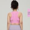 Front Zip Plus Size High-Impact Sports Bra with Stylish Back Design