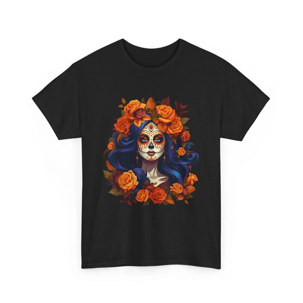 De Los Muertos La Catrina Den mrtvých Cukrová lebka Dámské tričko