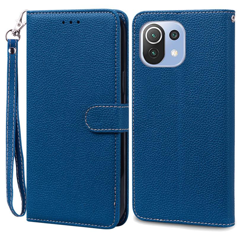 Mi 11 Lite Deksel For Xiaomi Mi 11 Lite 5G NE Lær Lommebok Flipdeksel For Xiaomi Mi 11 Lite Deksel Mi11 11i Cover Coque Fundas