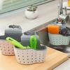 Home Storage Drain Basket Kitchen Sink Hanging Bag Adjustable Soap Sponge Hanging Drain Basket Bag Kitchen Accessories