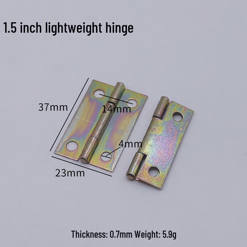 Flat Crown Hinges in Gold, Silver, Antique Bronze - Available in 1.5, 2, 3, & 4-inch Sizes