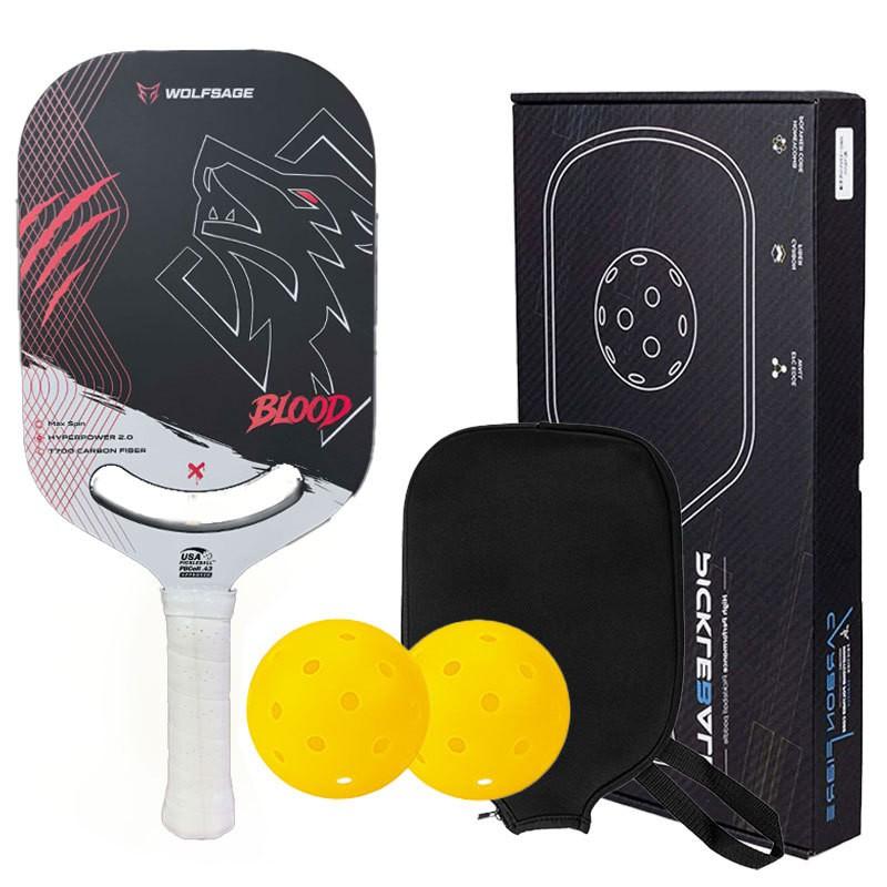 Hot Press Integrated T700 Carbon Fiber Pickleball Paddle EdgeLess Design Enthusiasts