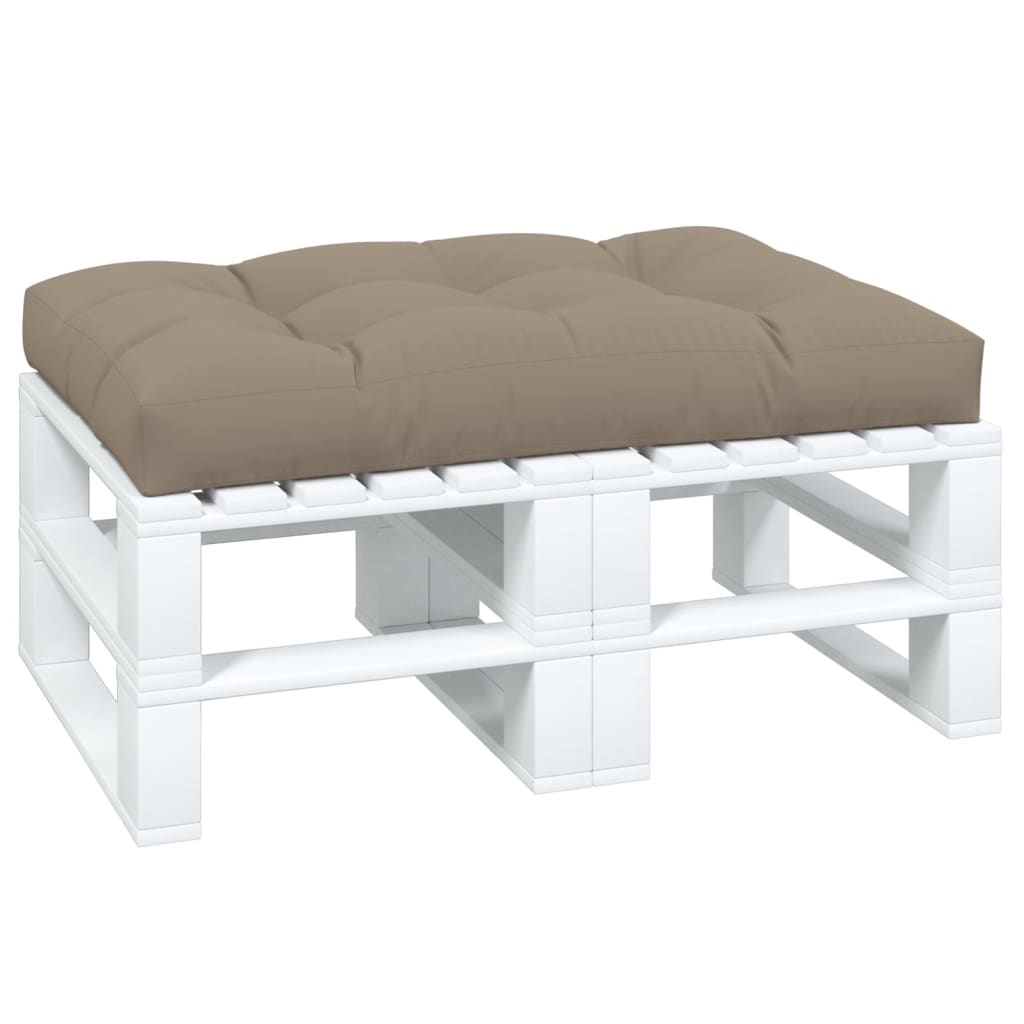 Pallet Cushion Taupe 120 x 80 x 12 cm Fabric
