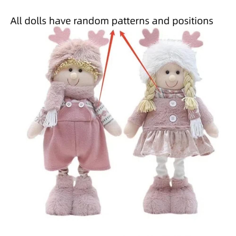 Boy Girl Christmas Doll Elf Pink Merry Christmas Decoration Party Supplies   Party Favors