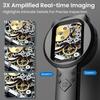 2.8-Inch 100X Analyzing Electronics Repair Digital Magnifier HD Handheld Microscope Magnifying Glass Portable Skin Scalp