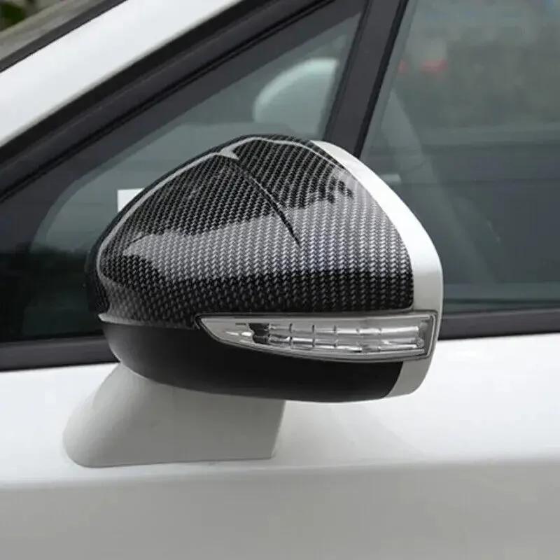 Pro Peugeot 508 Citroen C4L 2011-2017 Samolepka na auto Kryt zpětného zrcátka Boční zrcátko Kryt křídla Vnější kryt dveří Zadní pohled Ozdoba Uhlík