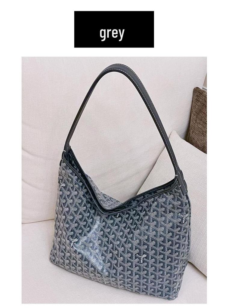 Guangzhou High-End Hobo Hundezahn Leder Schultertasche - Echtes Rindsleder, Große Kapazität Tote für Damen.